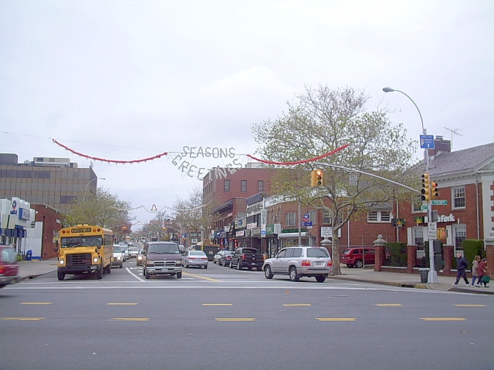 Bell Boulevard at Northern Boulevard in Bayside, Queens — the street where NY Elite Cannabis sits